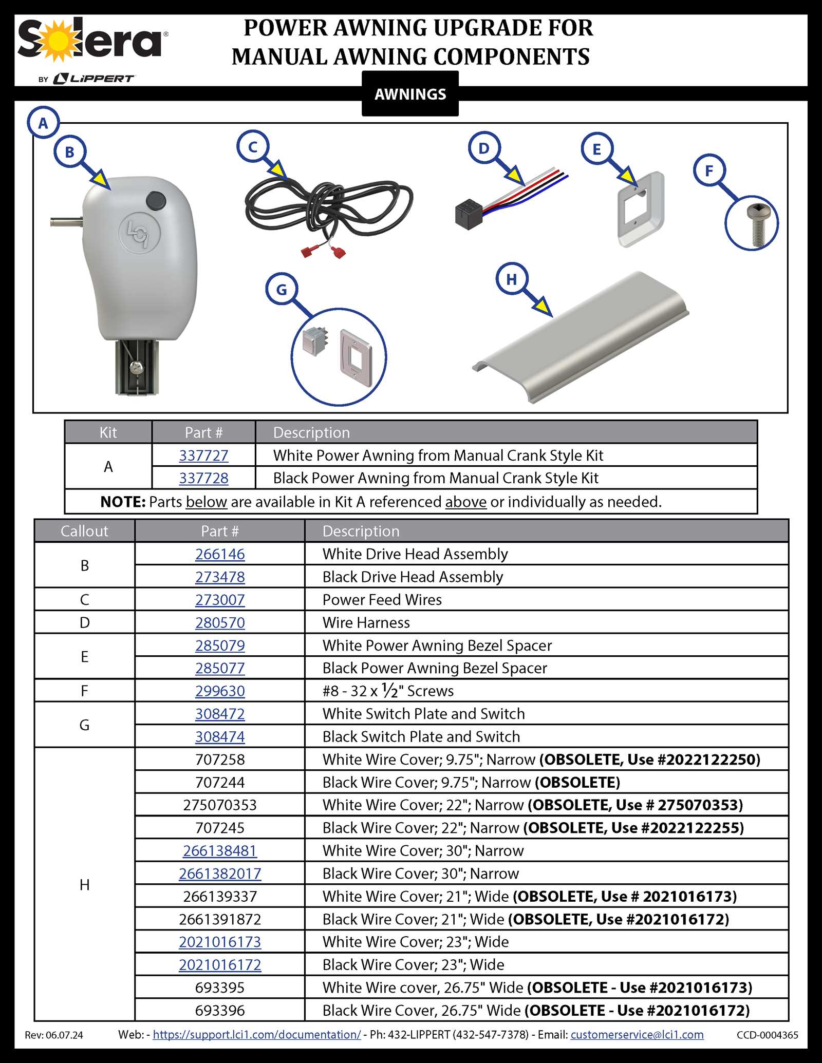 solera 3000 awning parts diagram