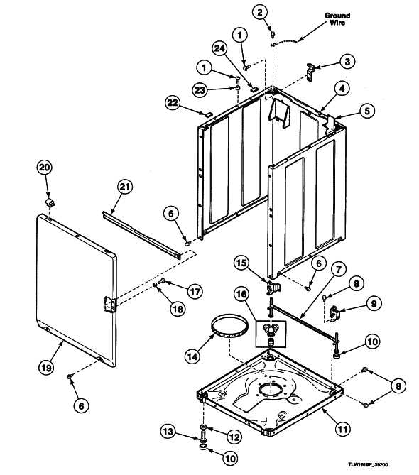 speed queen commercial washer parts diagram