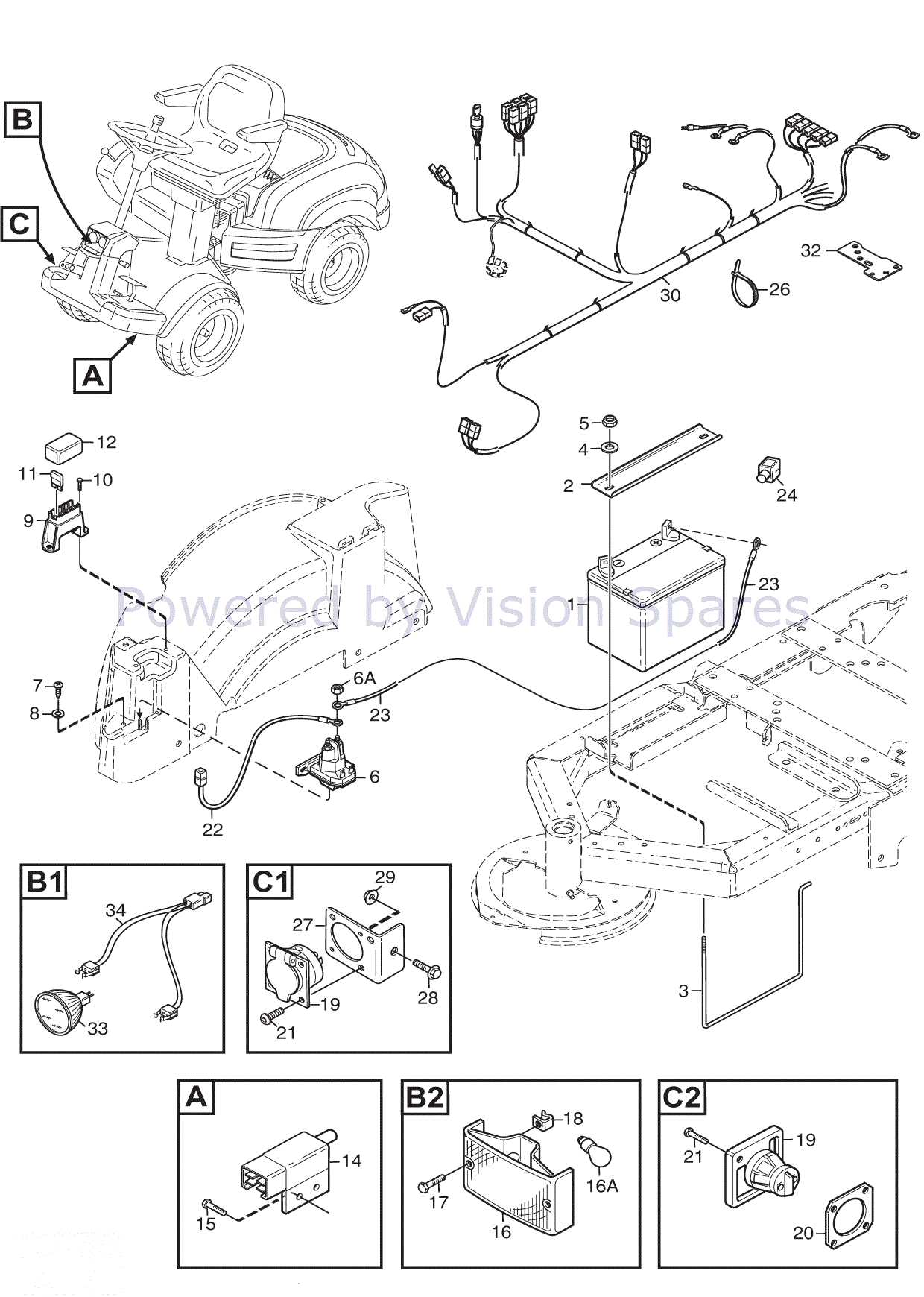 stiga p901 parts diagram