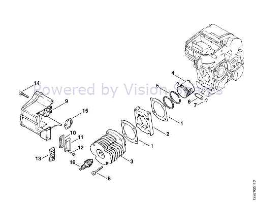 stihl 034 chainsaw parts diagram