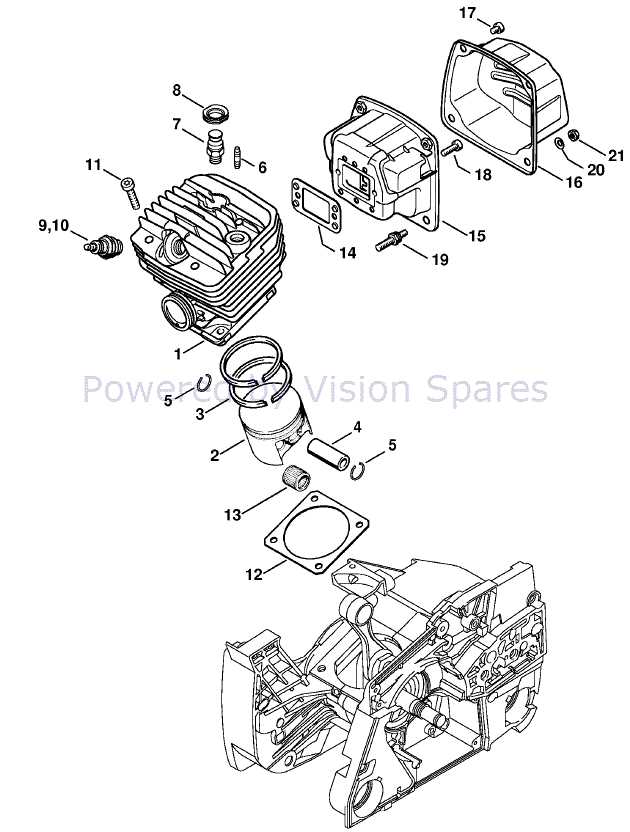 stihl 034 chainsaw parts diagram