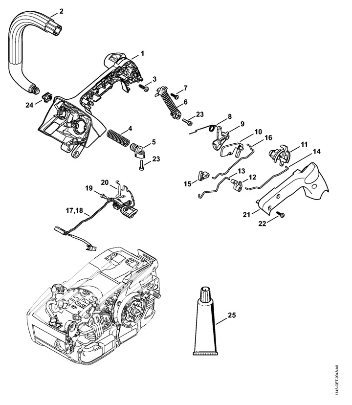 stihl 201 tc parts diagram