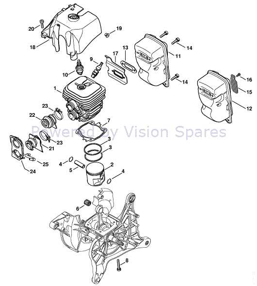 stihl 420 concrete saw parts diagram