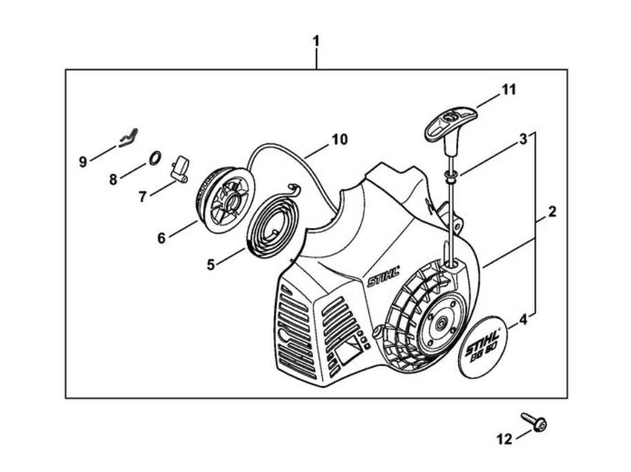 stihl bg55 blower parts diagram