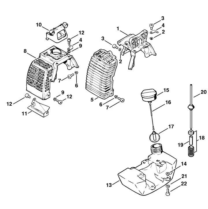 stihl br 450 c parts diagram