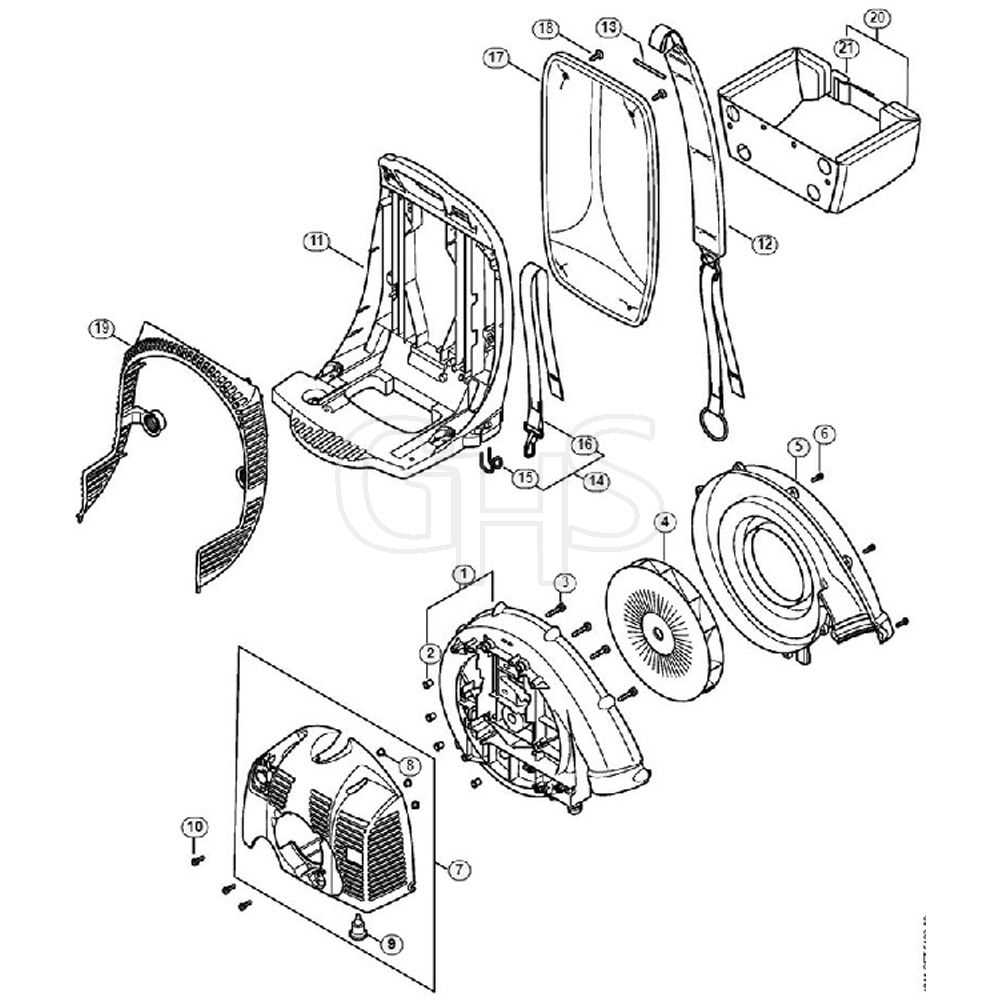 stihl br 800 c parts diagram