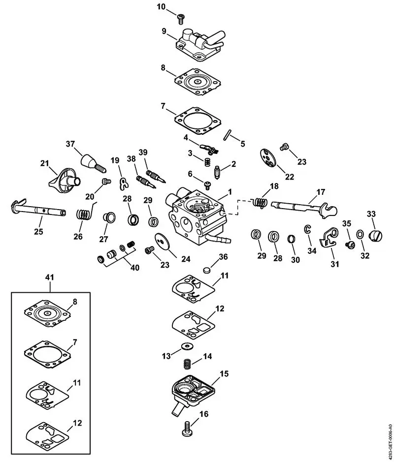 stihl br 800c parts diagram