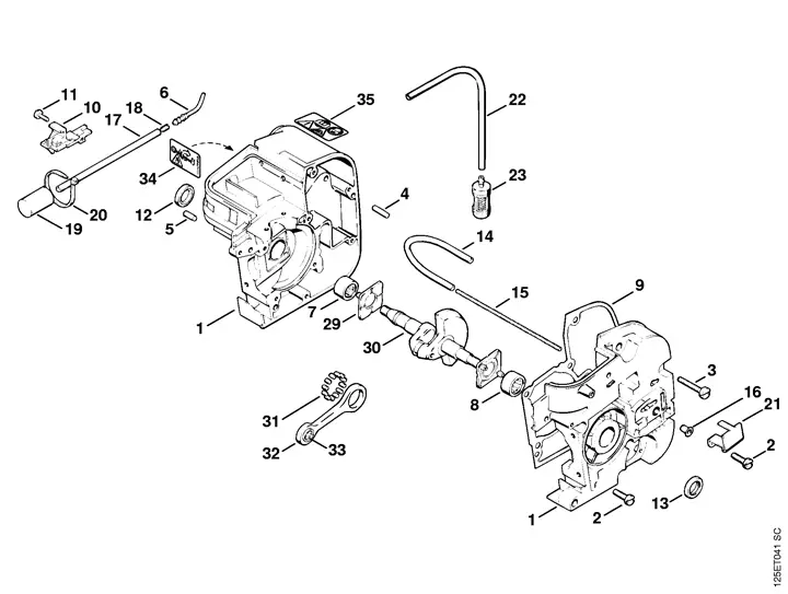 stihl br200 parts diagram