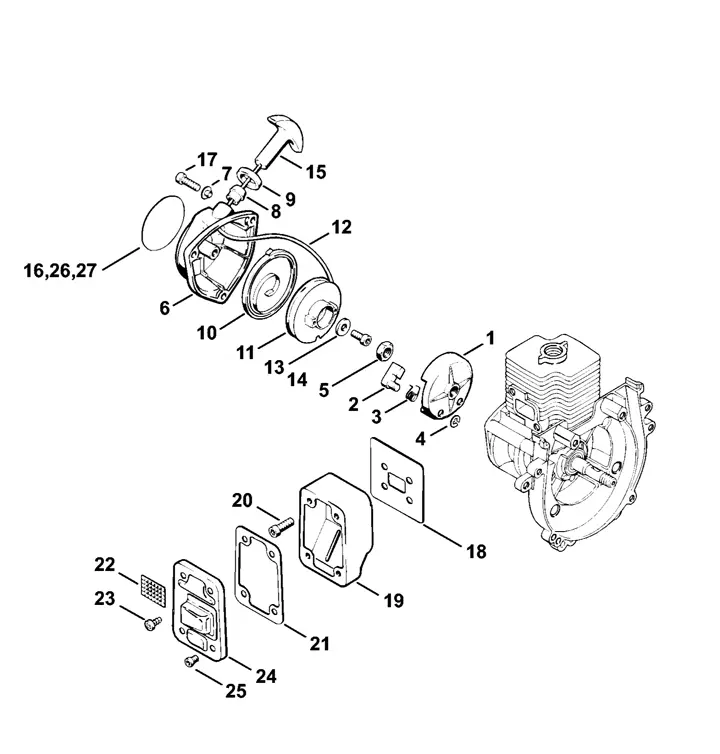 stihl fs 90 av parts diagram