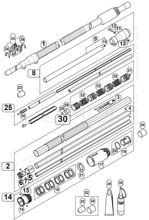 stihl ht75 pole saw parts diagram