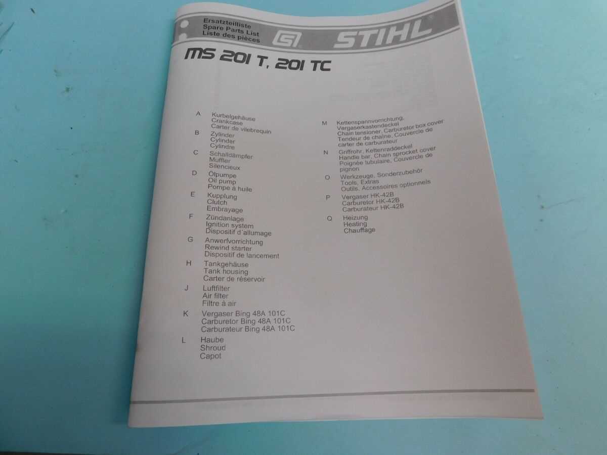 stihl ms 211 parts diagram