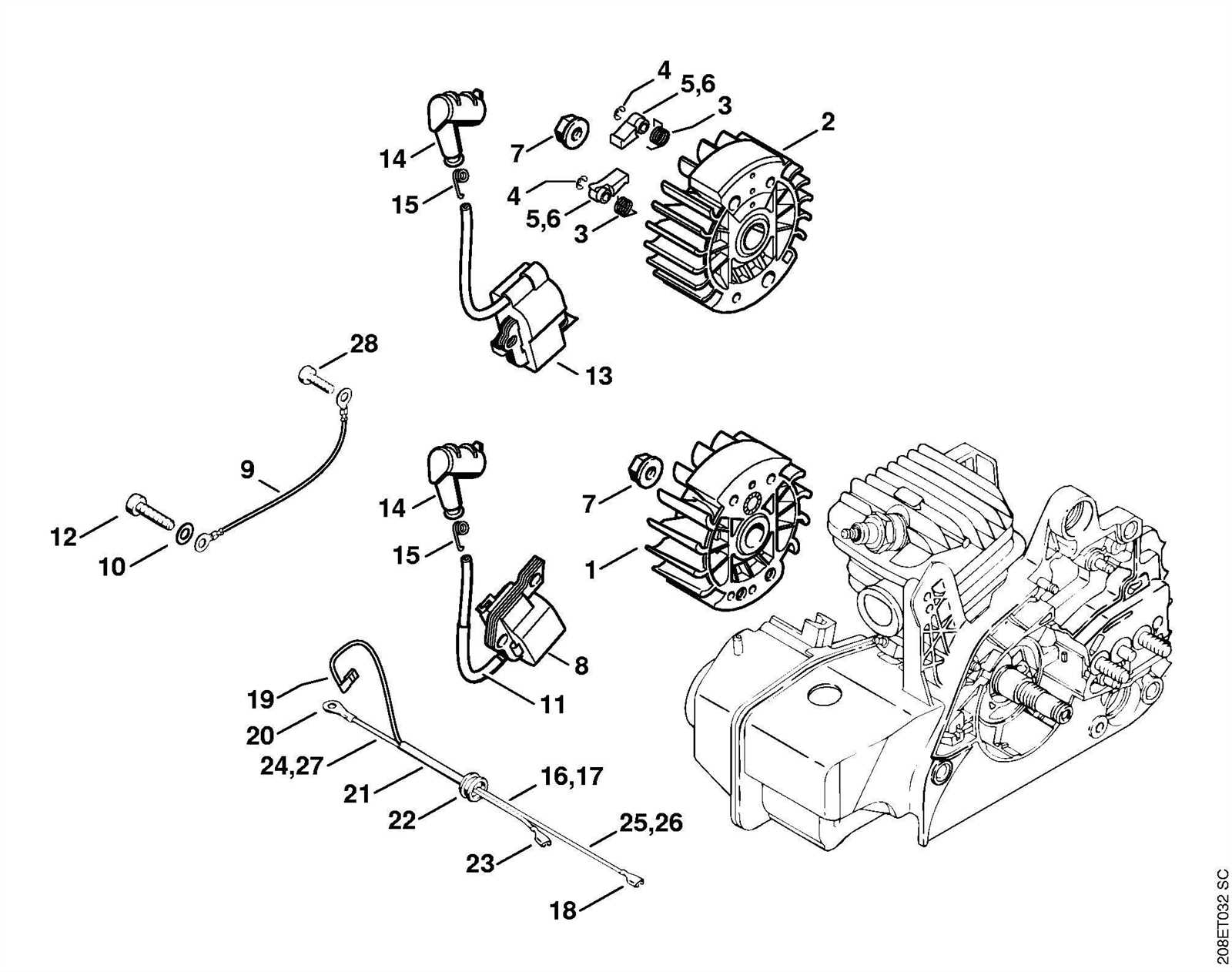 stihl ms 250 c parts diagram