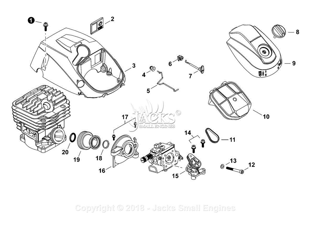 stihl ms 261 chainsaw parts diagram