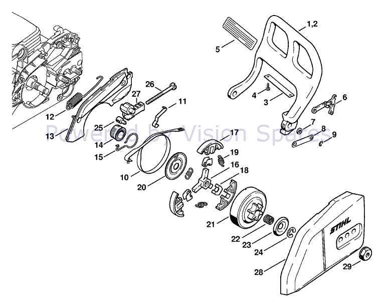 stihl ms180c parts diagram