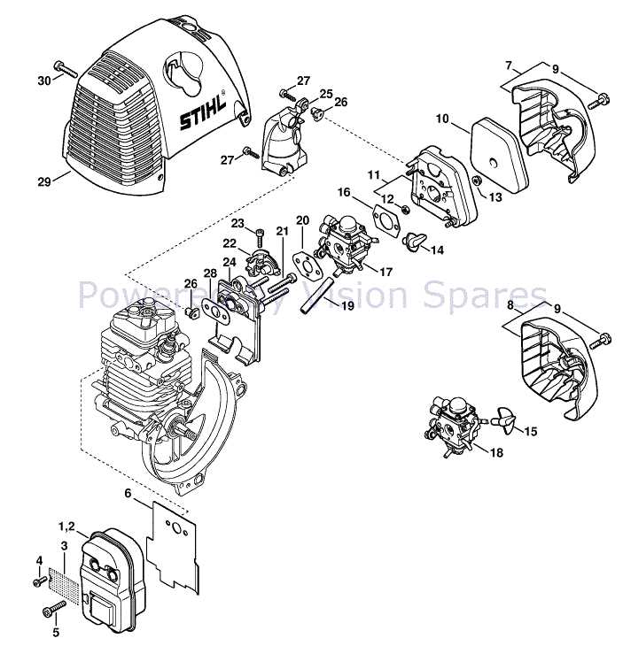 stihl re 90 parts diagram