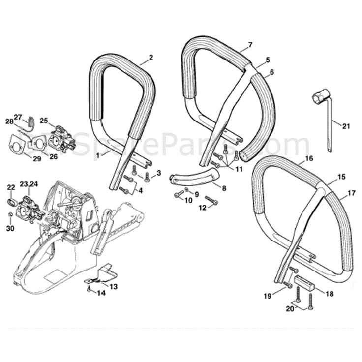 stihl spare parts diagrams