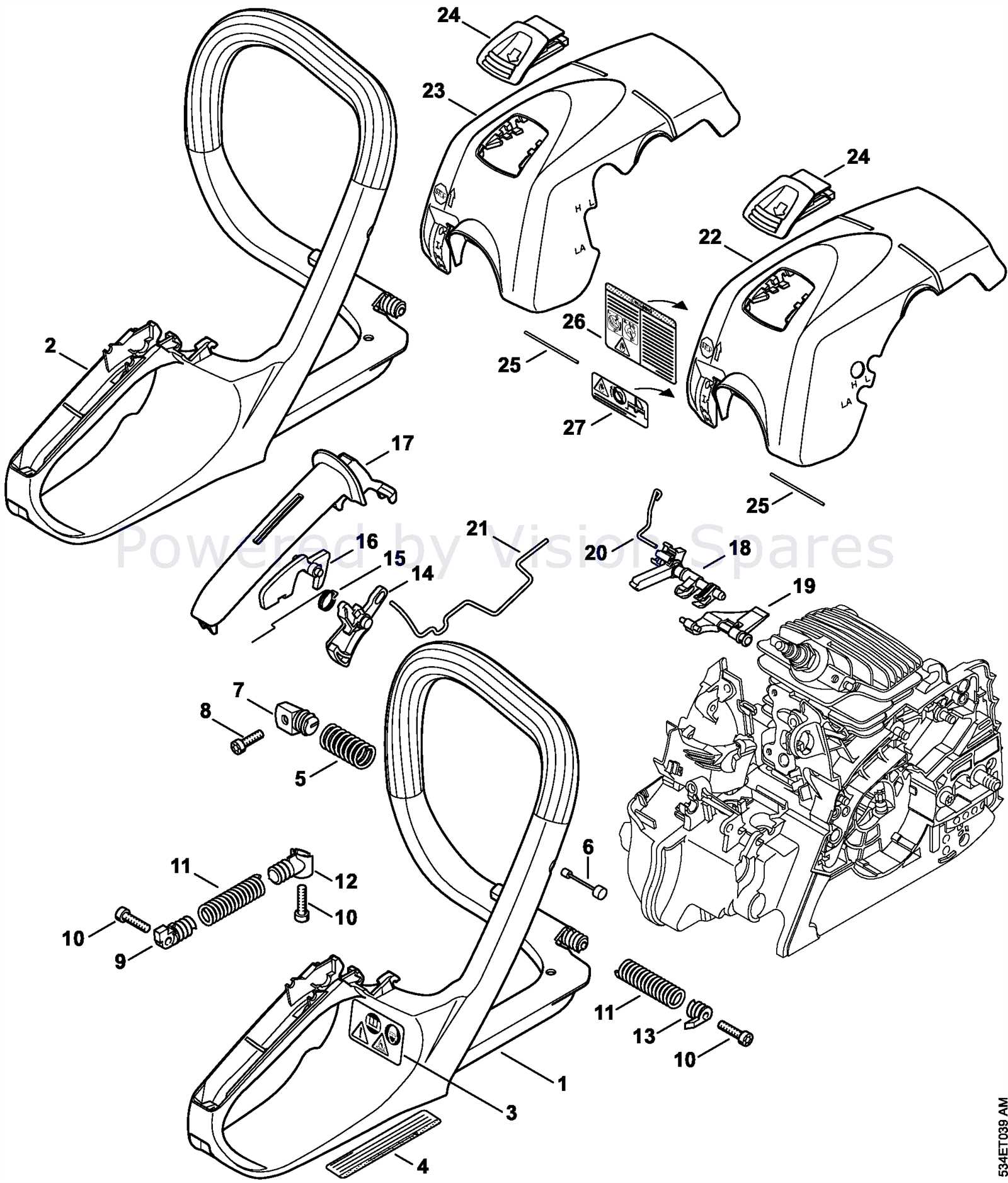 stihl spare parts diagrams