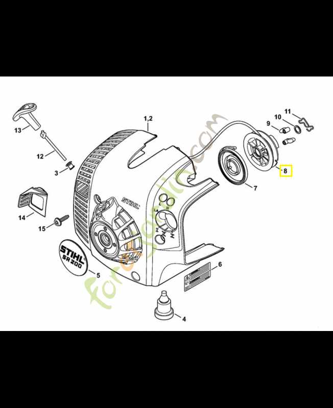 stihl sr200 parts diagram