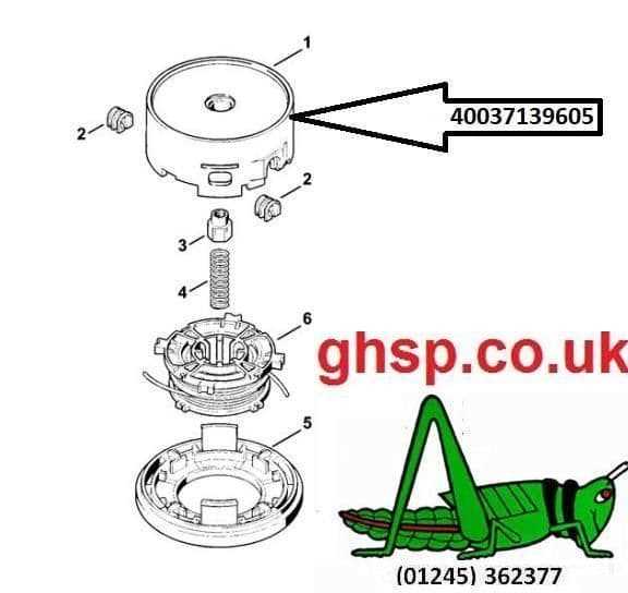 stihl strimmer head parts diagram