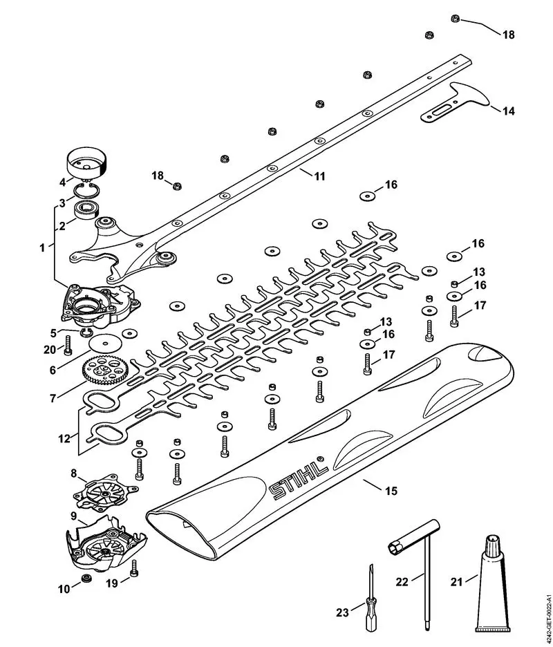 stihl string trimmer parts diagram