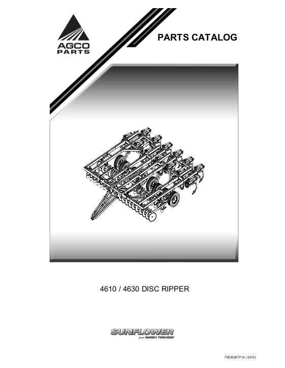 sunflower disc parts diagram