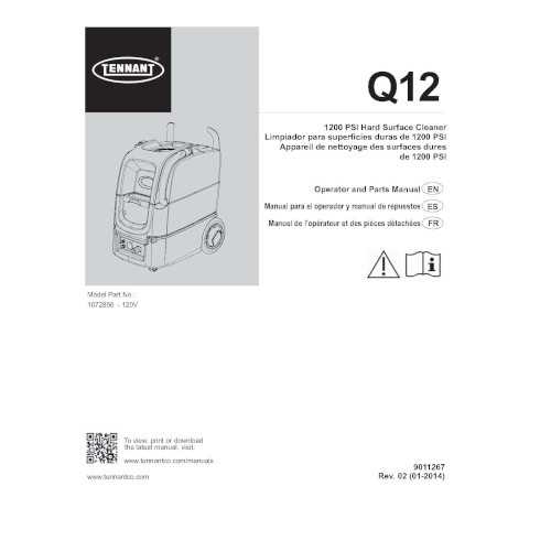 surface cleaner parts diagram