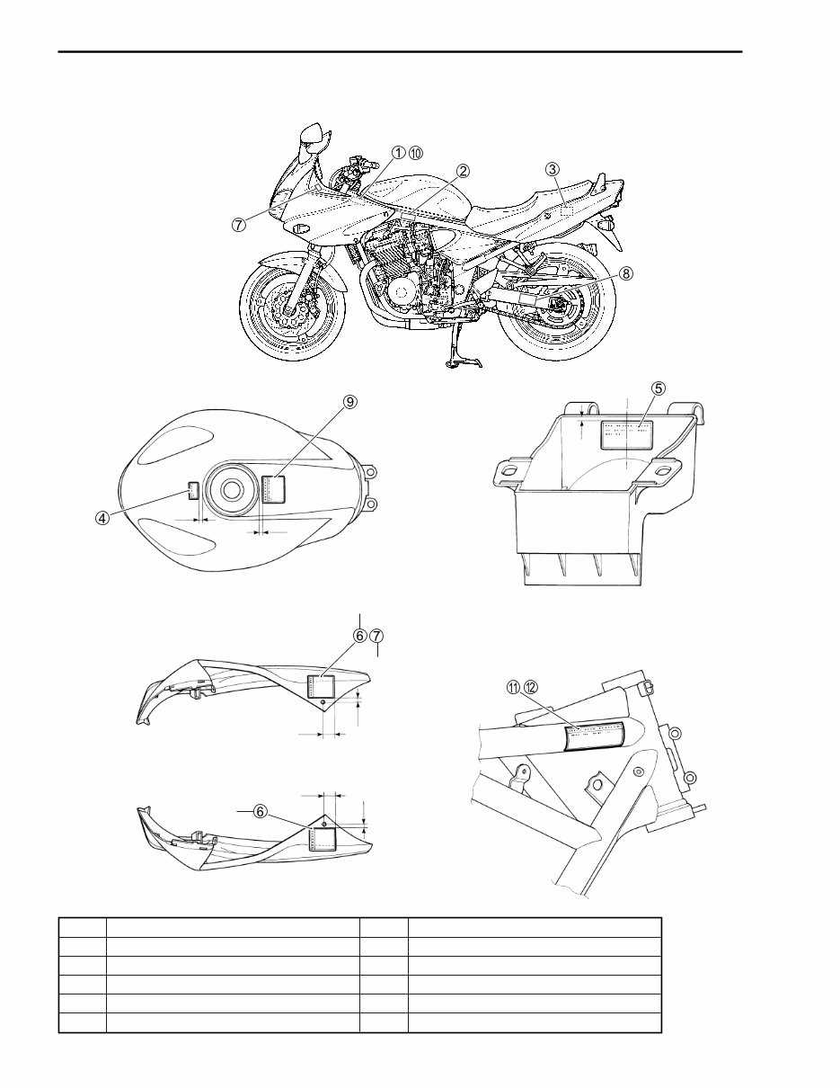 suzuki bandit 1200 parts diagram