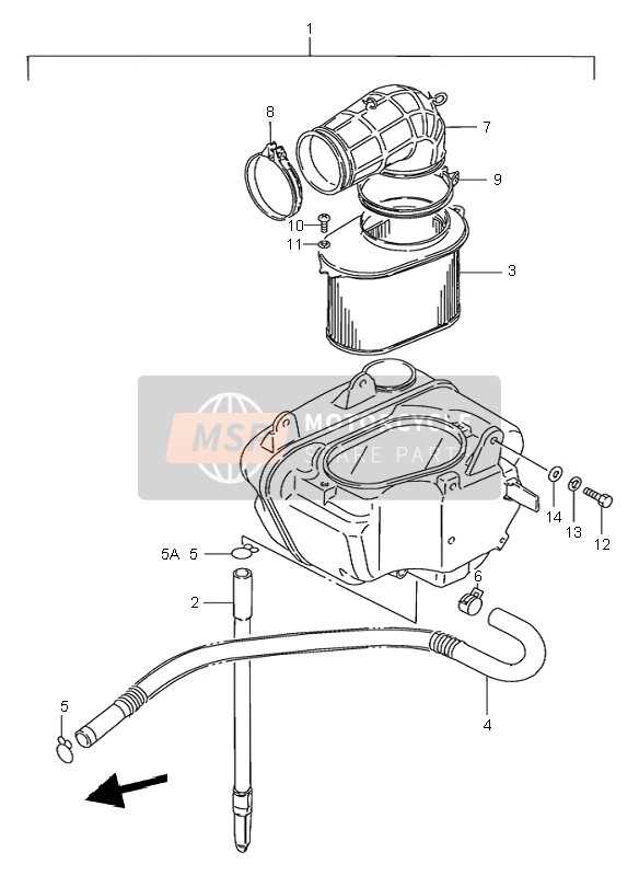 suzuki intruder 800 parts diagram