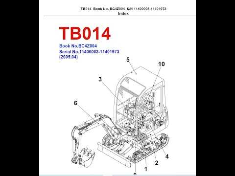 takeuchi tb016 parts diagram