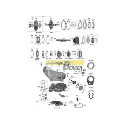 th350 transmission parts diagram