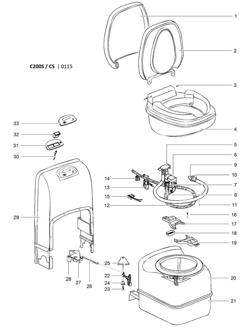 thetford rv toilet parts diagram