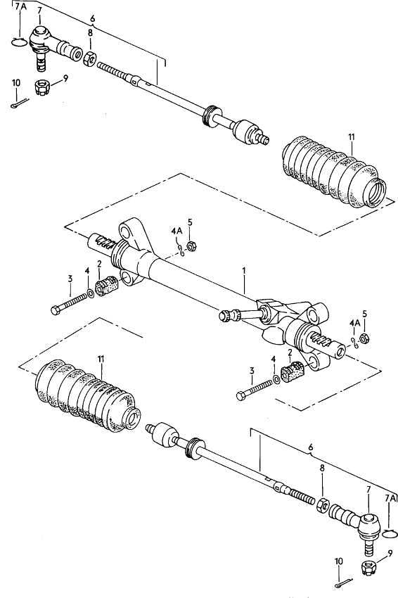 tie rod parts diagram