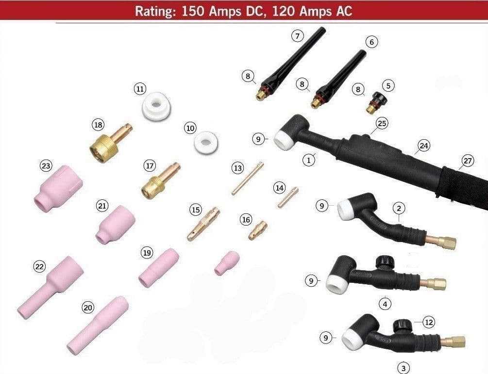 tig welder parts diagram