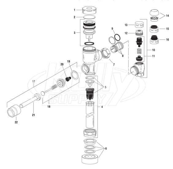 toilet parts diagram flush valve