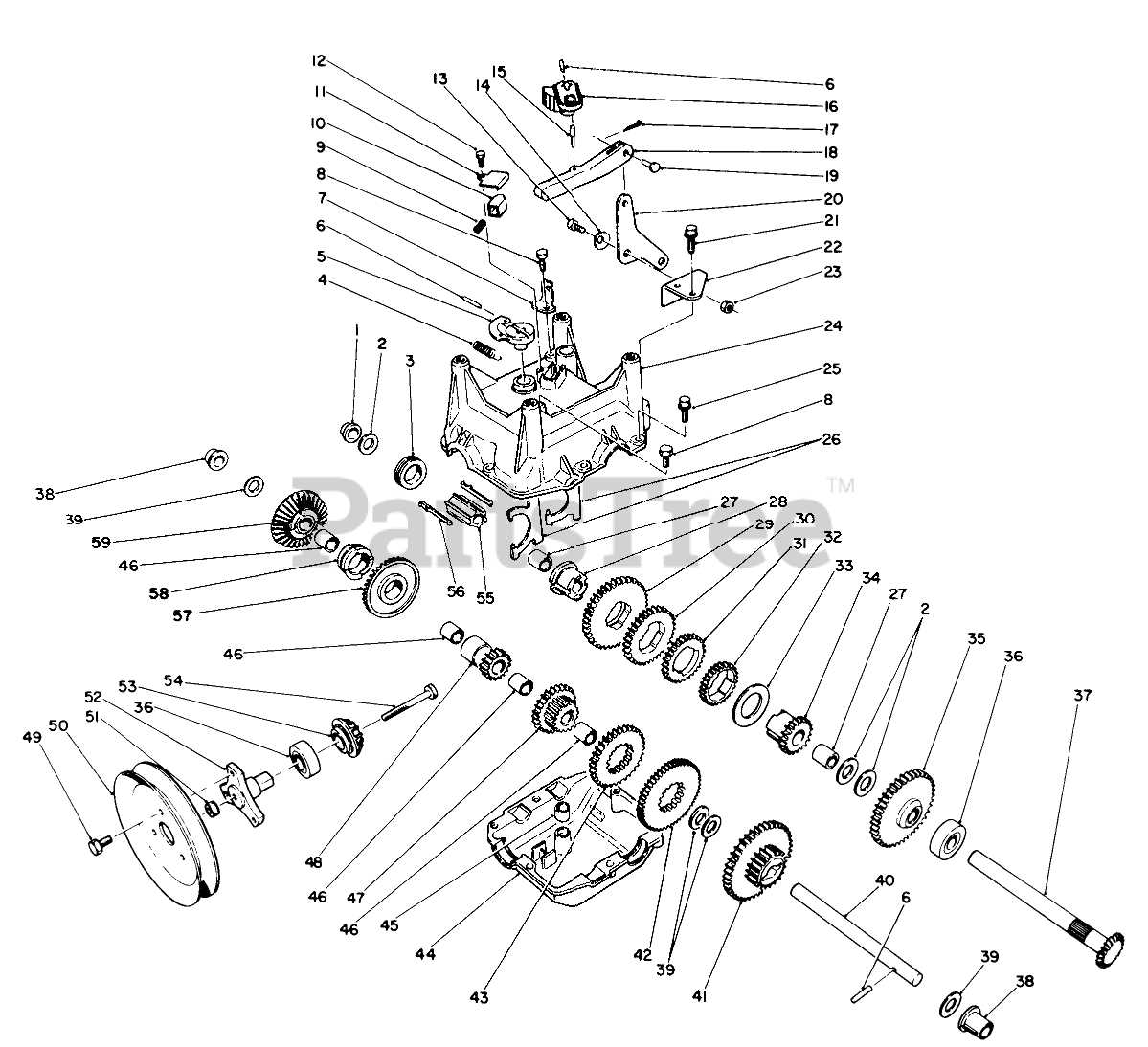 toro 1132 snowblower parts diagram