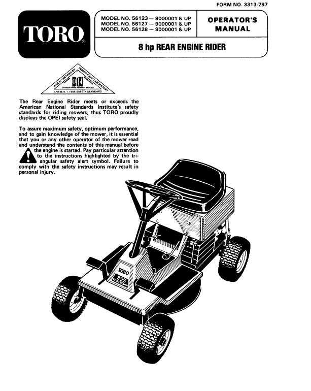 toro wheel horse 8 25 parts diagram