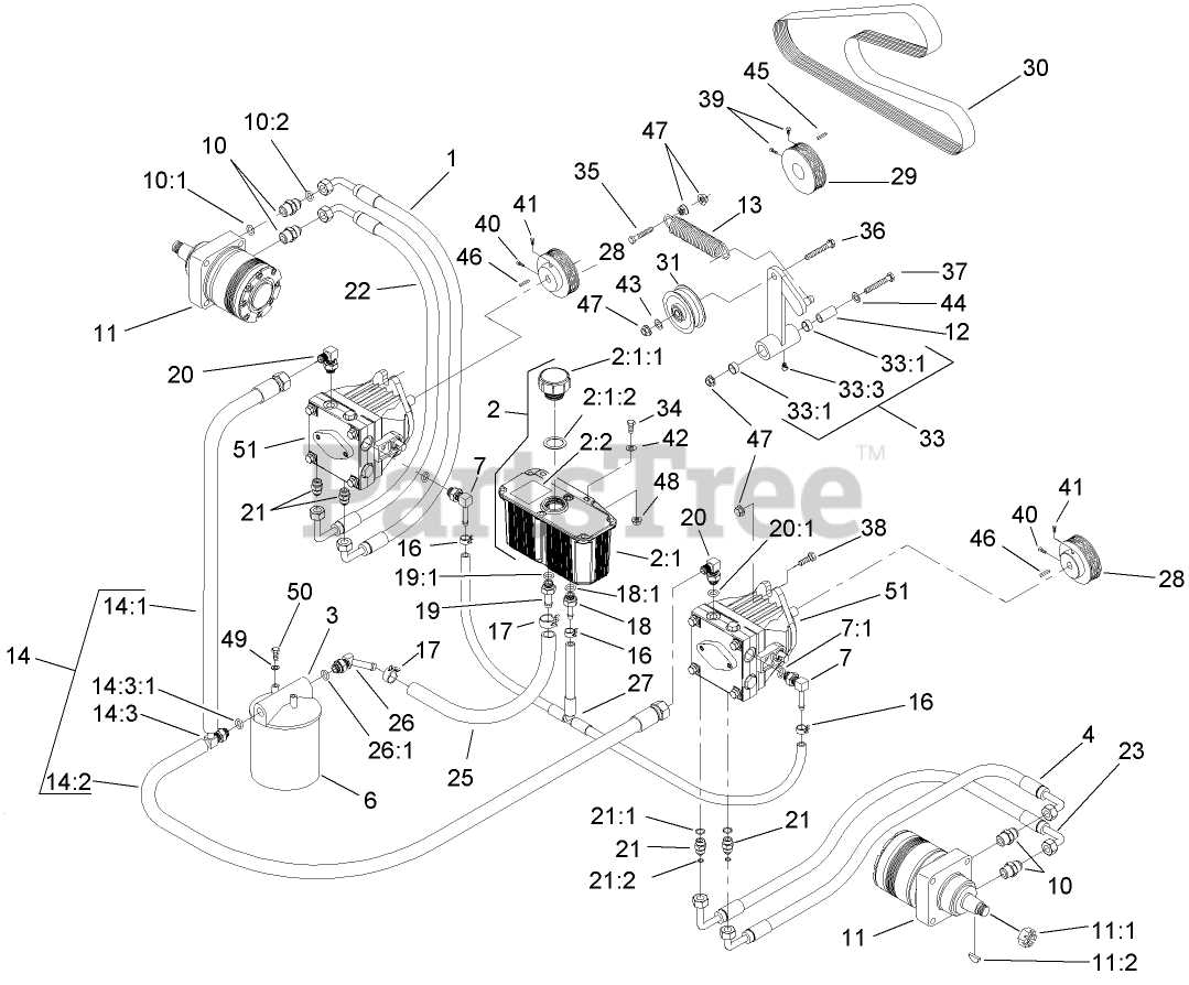 toro zero turn parts diagram