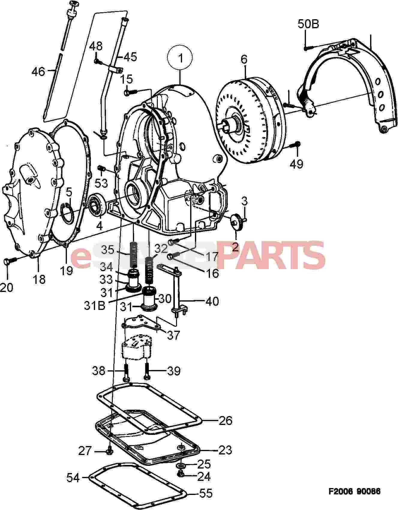 torque converter parts diagram