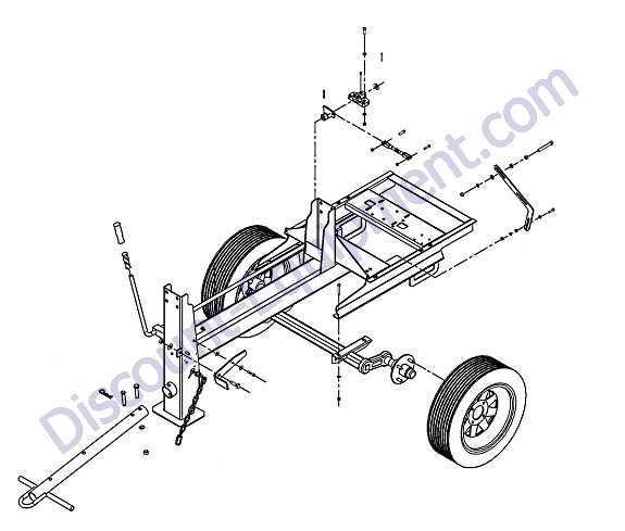 tow dolly parts diagram