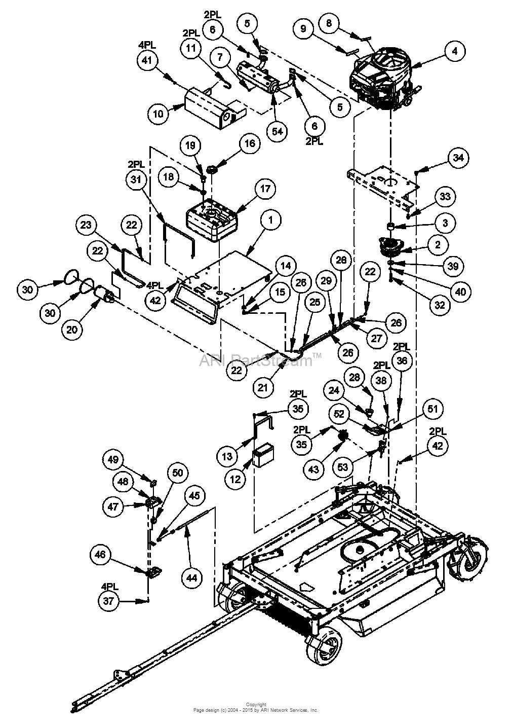 tow motor parts diagram