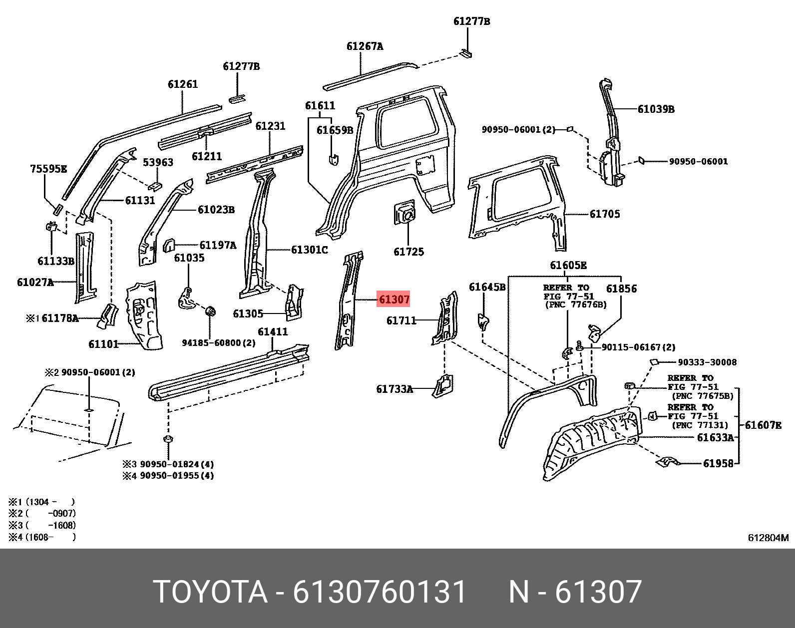 toyota body parts diagram