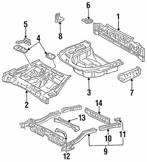 toyota body parts diagram