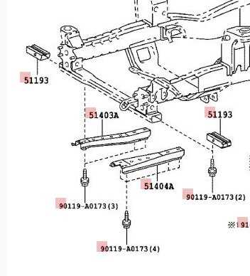 toyota camry undercarriage parts diagram