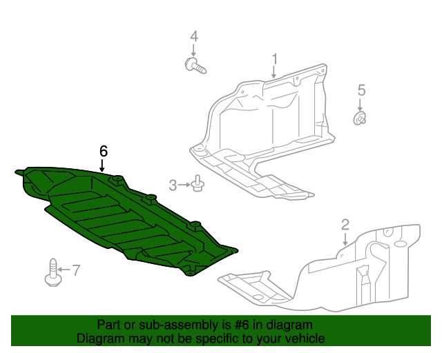 toyota camry undercarriage parts diagram