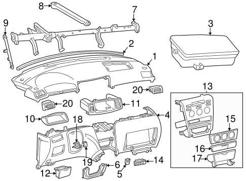 toyota corolla 2005 parts diagram