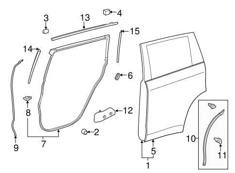 toyota highlander body parts diagram