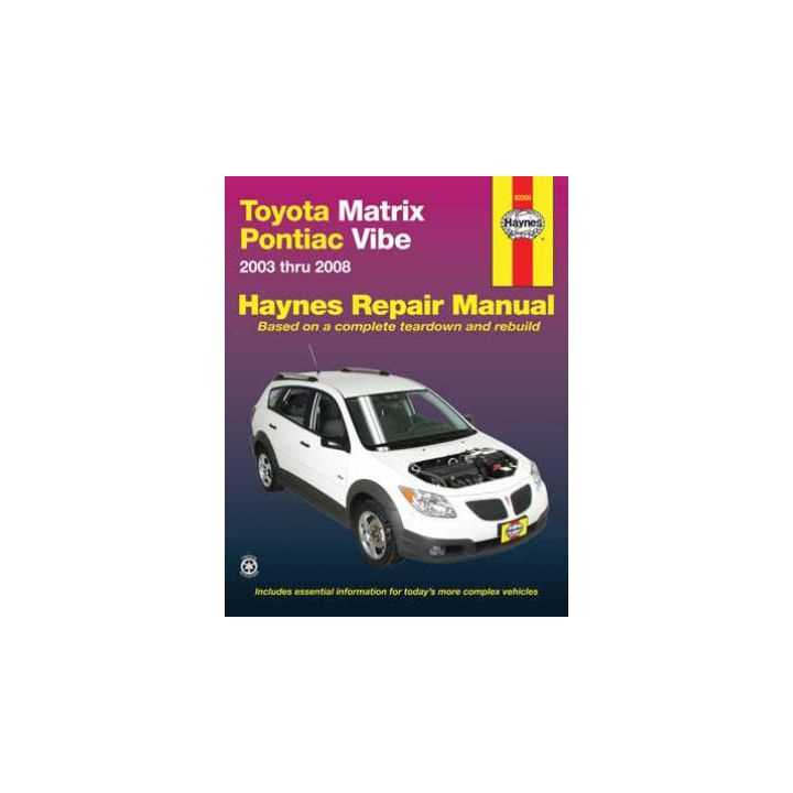 toyota matrix parts diagram