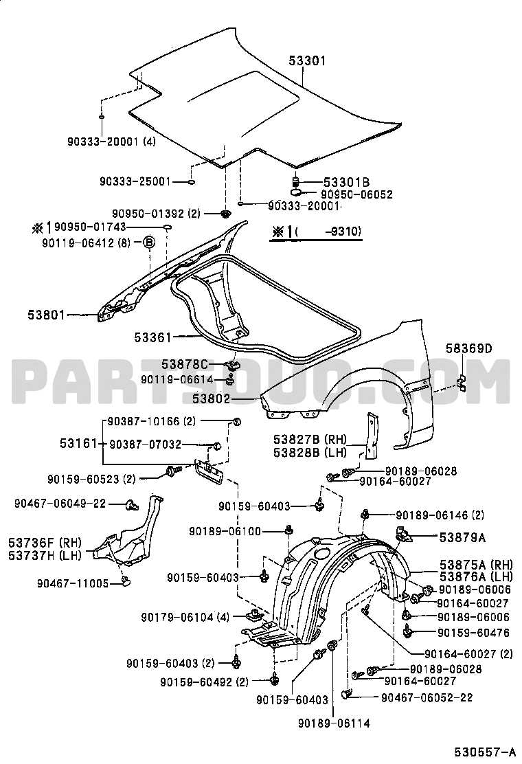 toyota mr2 parts diagram