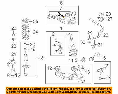 toyota tundra front end parts diagram