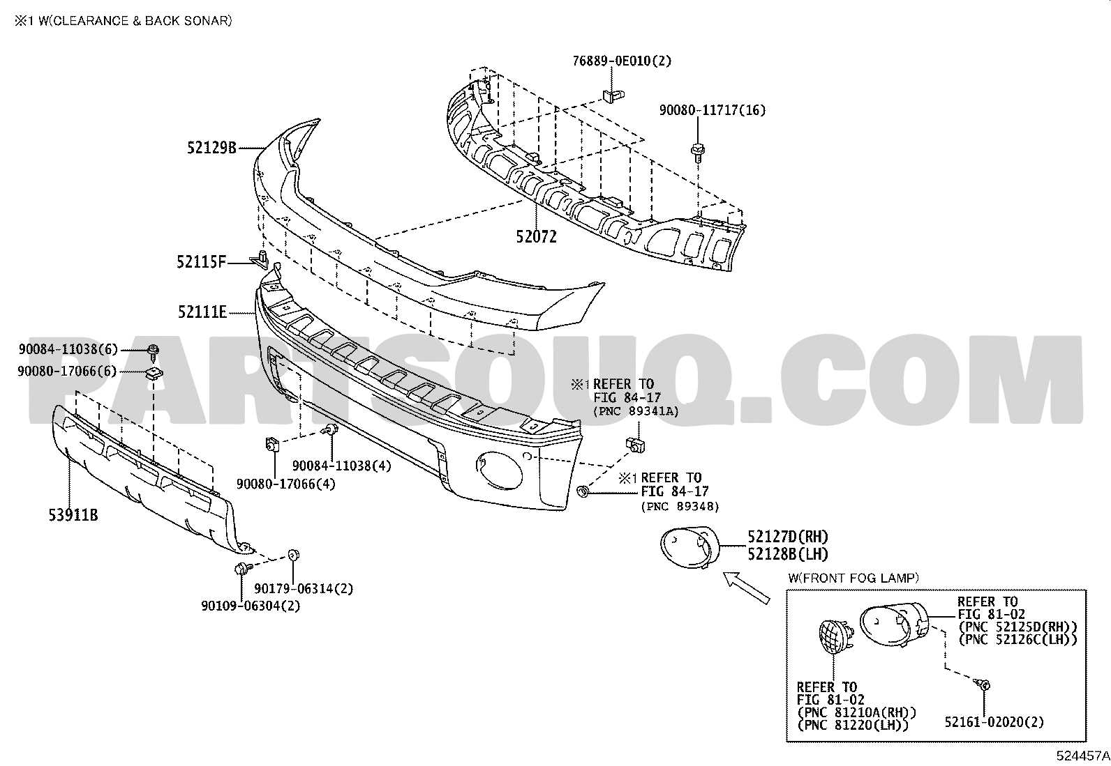 toyota tundra front end parts diagram